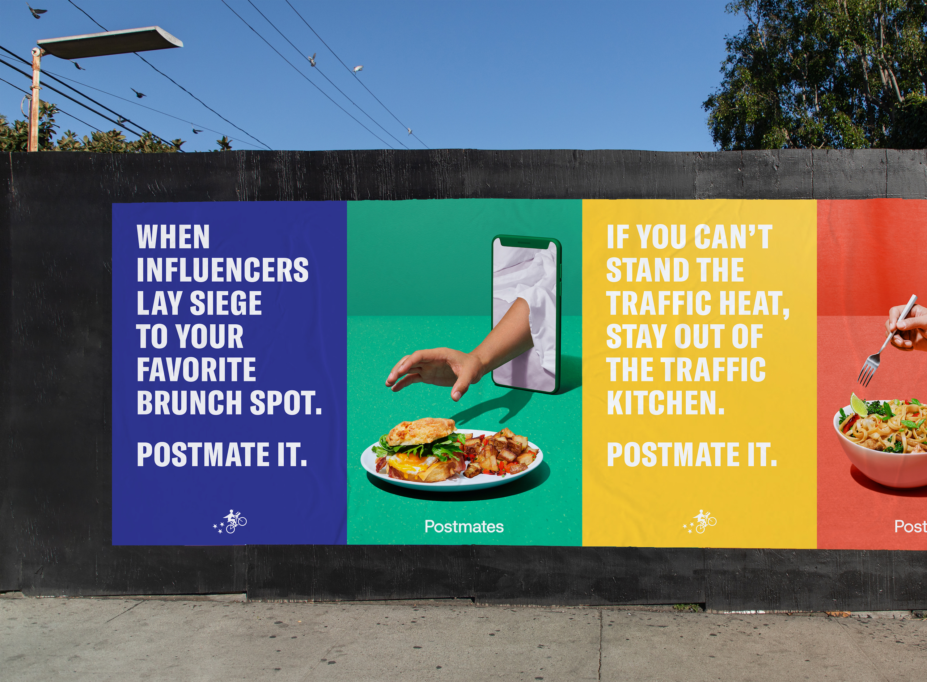 postmates outdoor ad