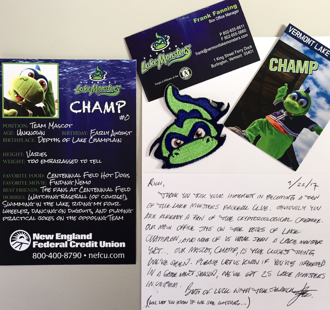 vermont lake monsters fan pack